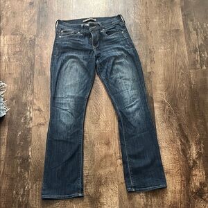 Express Dark Wash Bootcut Jeans for Men